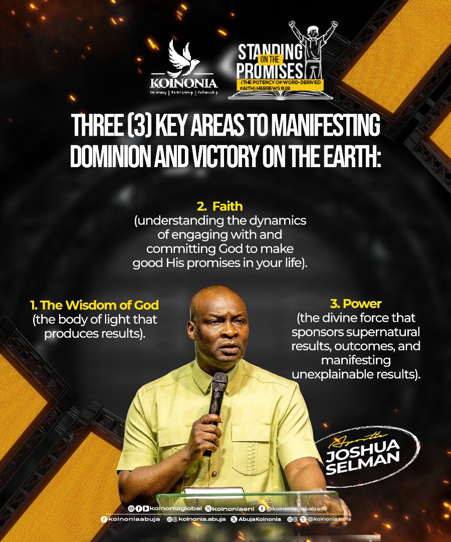 STANDING ON THE PROMISES (THE POTENCY OF WORD-DERIVED FAITH) BY Apostle Joshua Selman APRIL 6, 2025