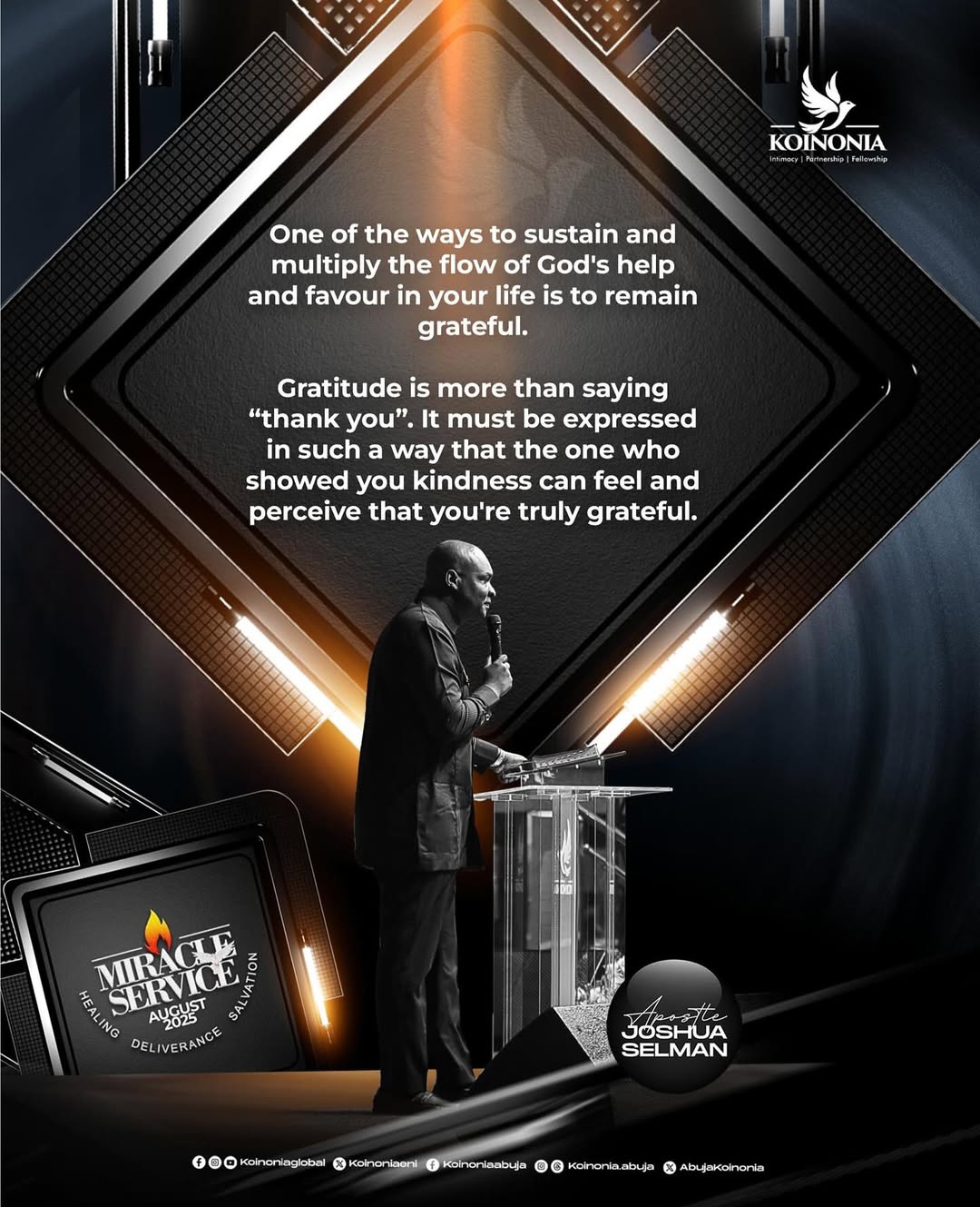 Koinonia Abuja Miracle Service August, 2025